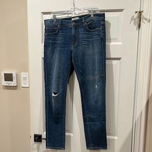 Women's Classic Blue Straight Leg Jeans